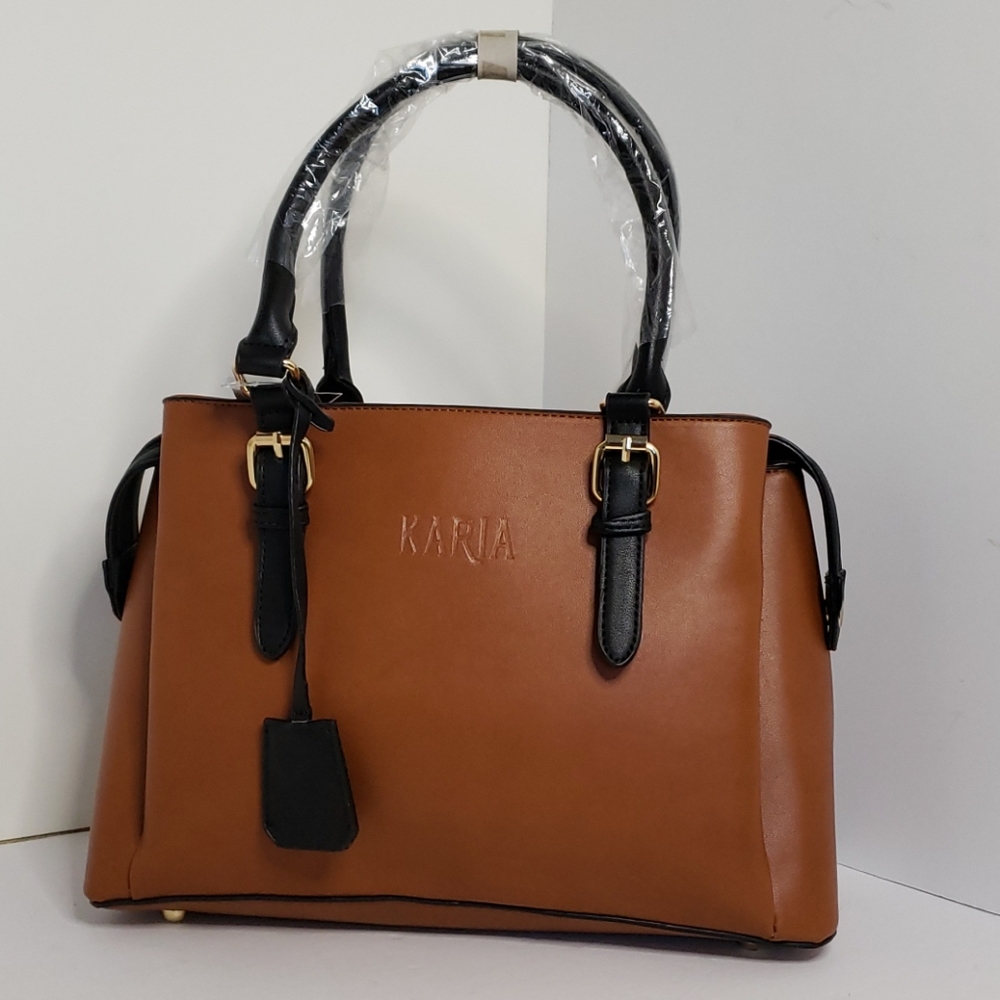 KARIA COLLECTION HANDBAG BOSTON BROWN.